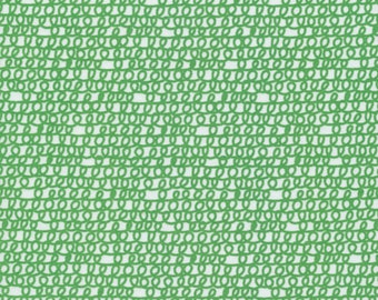Organic Cotton Fabric, Green Scribble from Favourites by Ed Emberley Cloud9 Quilters Cotton Free UK Postage/Modern Organic Cotton/Cloud Nine