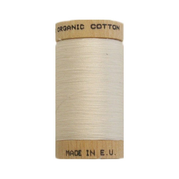 Organic Cotton Sewing Thread On A Cone