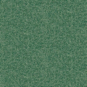 May include: A repeating pattern with a dark green backdrop, overlaid with a delicate, swirling design in a light gold hue. The intricate scrollwork creates a textured effect, ideal for backgrounds and decorative purposes.