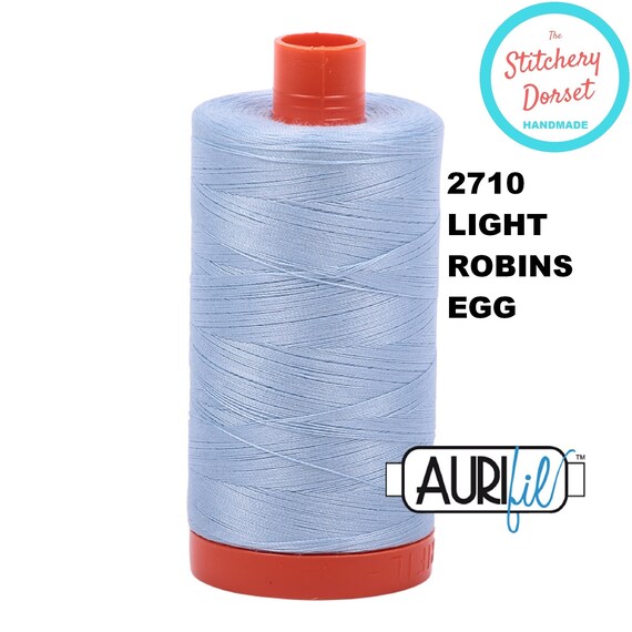 Aurifil Cotton Mako 2710 Light Robins Egg 50wt Aurifil Cotton Mako 2710 Light Robins Egg 50wt