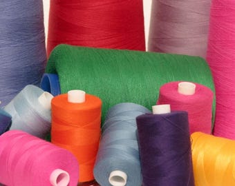 1000m Sewing/Quilting Thread - High Quality Egyptian Cotton 50s weight. Suitable for machine quilting or general sewing. Multi Colours