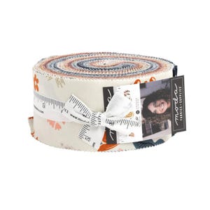 MODA Jelly Roll Folk & Lore by Stephanie Sliwinski , contains 42 pieces measuring 2.5&quot;*44&quot; Strips Quality Cotton Quilting Fabric.
