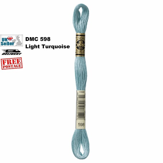 Dmc 598 Stranded Cotton Cross Stitch Embroidery Thread Floss Etsy Israel