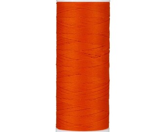 Mettler Seraflex Sewing Thread. 0450 Paprika -Spool Size 130 m/142 yards. Makes straight stitch sewing extremely stretchable. 100%PTT