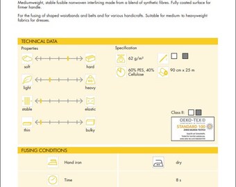 Vilene - 305/H250 Iron on Interfacing - Medium weight – Craftyangel