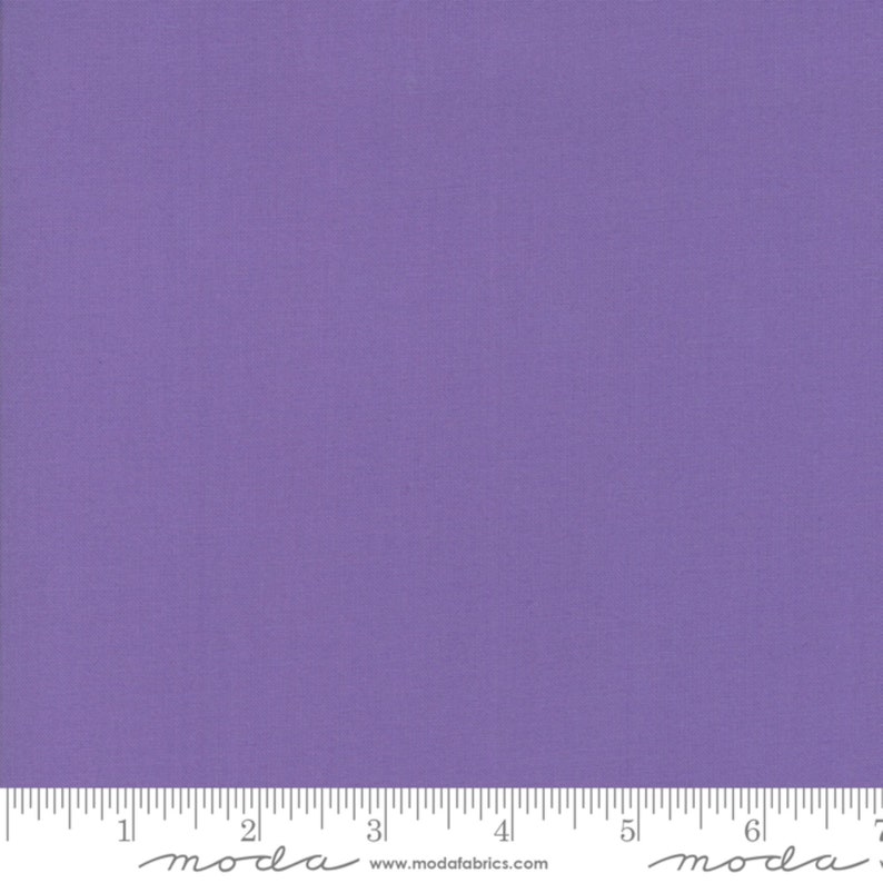 Bella Solid HYACINTH Plain/Basic from Moda Fabrics. Colour No. MS09900 93. 44" Wide. Premium Quilting Cotton with High Thread Count image 1