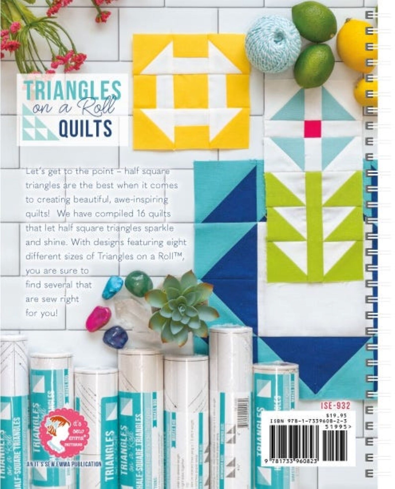 Triangles on a Roll Quilts Book From Its Sew Emma. Create Quilts Using ...