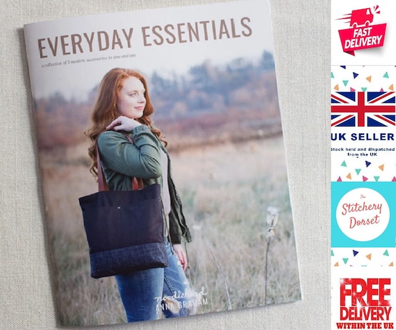 Noodlehead 'Everyday Essentials' collection of 3 modern accessories to sew & use. Sewing Pattern. By Anna Graham. AG-541. Bag Making Pattern