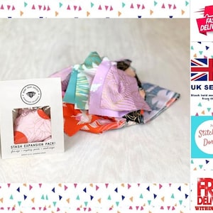 Ruby Star Mystery Scrap Bag. Stash Expansion Pack. Approximately 1/2lb assorted scraps of Ruby Star Society Fabric from Moda