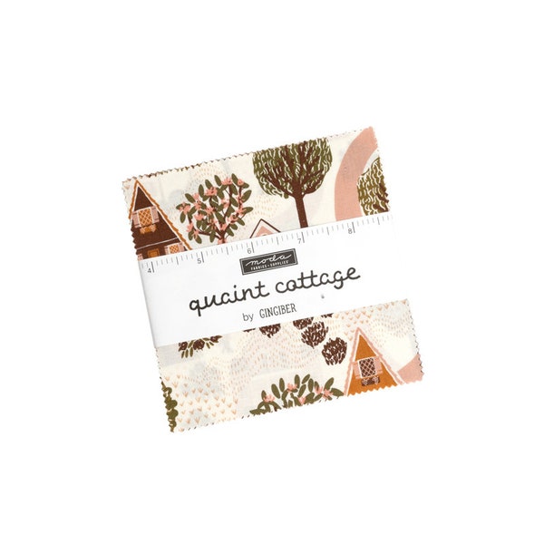 MODA Charm Pack Quaint Cottage  , contains 42 pieces measuring 5" square Quality Cotton Quilting Fabric.