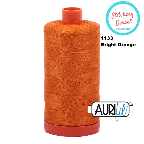 Aurifil Cotton Mako 1133 Bright Orange 50wt Aurifil Cotton Mako 1133 Bright Orange 50wt