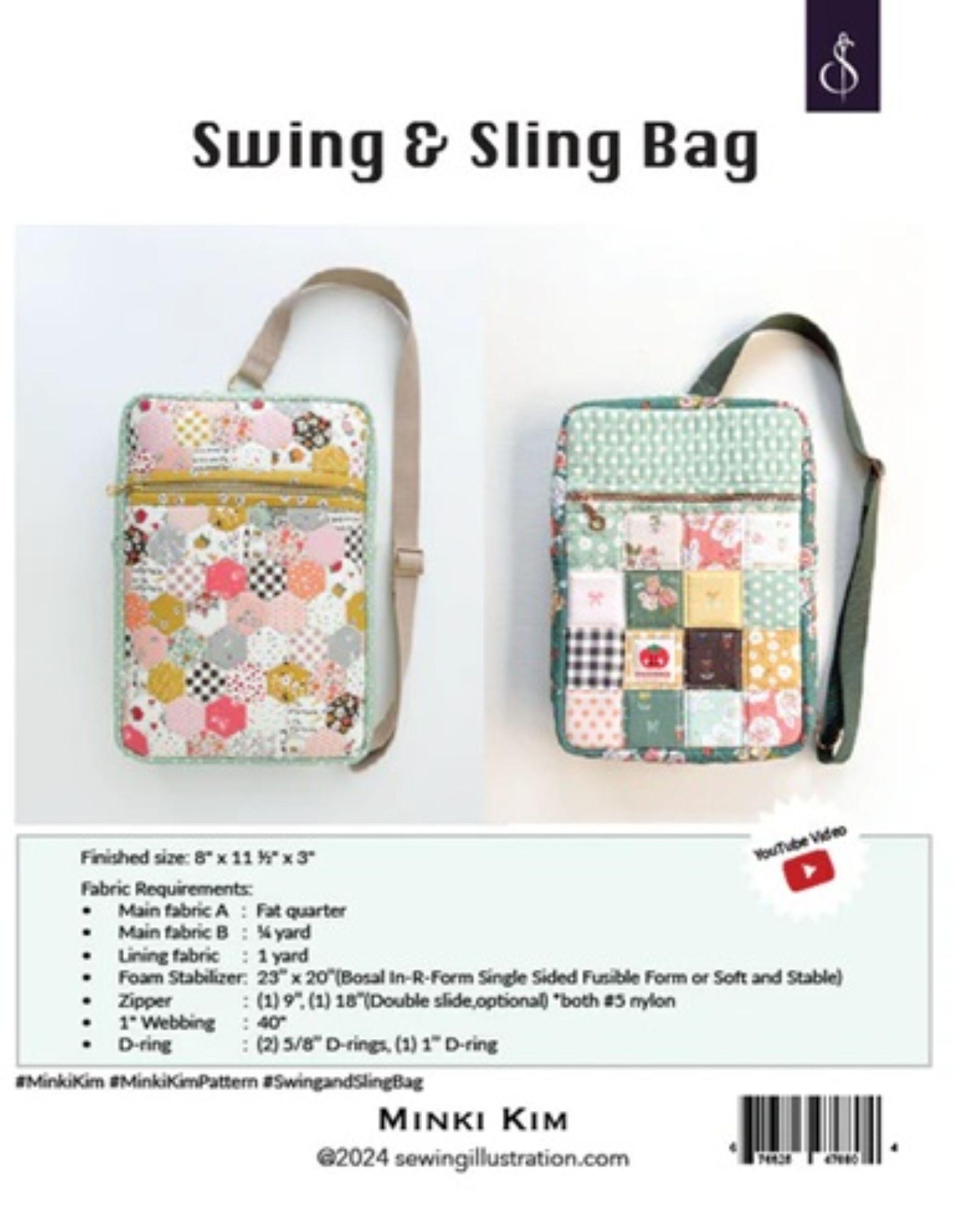 Minki Kim Bag Making Pattern 'swing & Sling Bag'. Sewing
