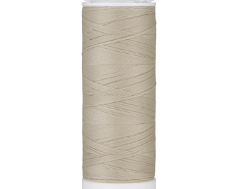 Mettler Seraflex Sewing Thread. 0537 Oat Flakes -Spool Size 130 m/142 yards. Makes straight stitch sewing extremely stretchable. 100%PTT