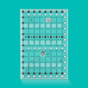 Creative Grids 8.5&quot; x 12.5&quot; Rectangular Quilting Ruler CGR812. Turn-a-round Markings. The original Non-Slip Ruler with Embedded Gripper