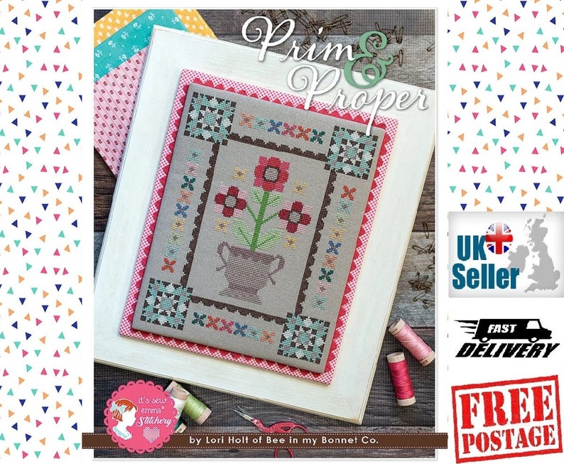 Prim & Proper Cross Stitch Pattern by Lori Holt and Its Sew Etsy UK