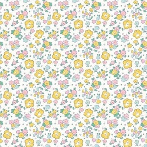 Liberty Fabric, Blumenriviera 456B. Wunderschöner Lasenby Baumwollstoff zum Quilten, Patchwork und für Nähprojekte. 01666456B
