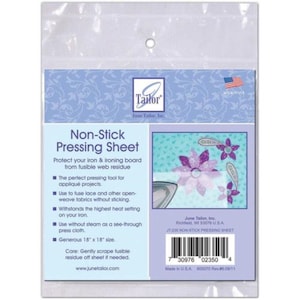 Teflon Press Sheet door June Tailor. JT 235.  18 inch (45cm) vierkant teflon vel. Bescherm uw strijkplank of strijkijzer tegen smeltbare resten