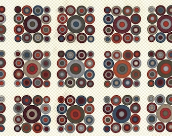 MODA Prairie Gatherings Flannels Flan Panel Porcela 49319 11F. 24" x 44" Wide. Cotton Flannel or Brushed Cotton Fabric Panel