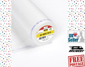 Vlieseline Einlage G405/315 Easy Fuse, Ultrasoft, Mittelgewicht, Aufbügeln / Weißes Fixiervlies 90 cm Breit.