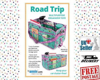 ByAnnie 'Road Trip' PBA254 pattern to make your own Multipurpose Organizer Tote for travel/road trips. Clear instructions. Sewing pattern