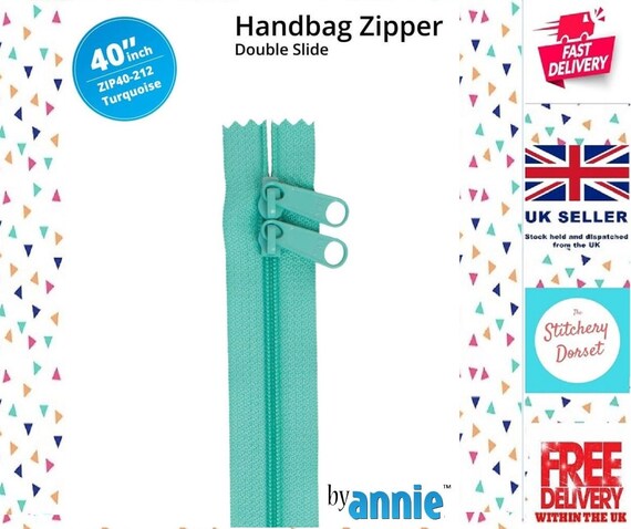 Handbag Zipper 40in Turquoise Handbag Zipper 40in Turquoise