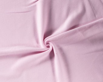 100% Organic Cotton Polar Fleece In Beautiful Baby Pink 320g / sqm various lengths by 1.5m