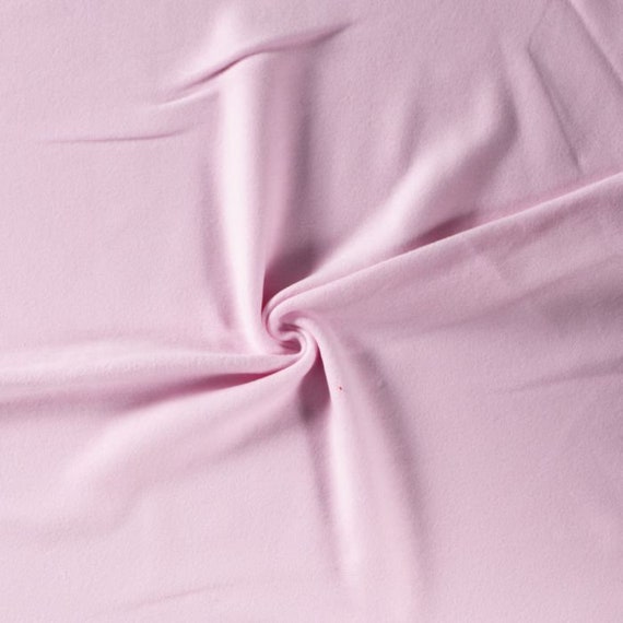 100% Organic Cotton Polar Fleece In Beautiful Baby Pink 320g / sqm various lengths by 1.5m