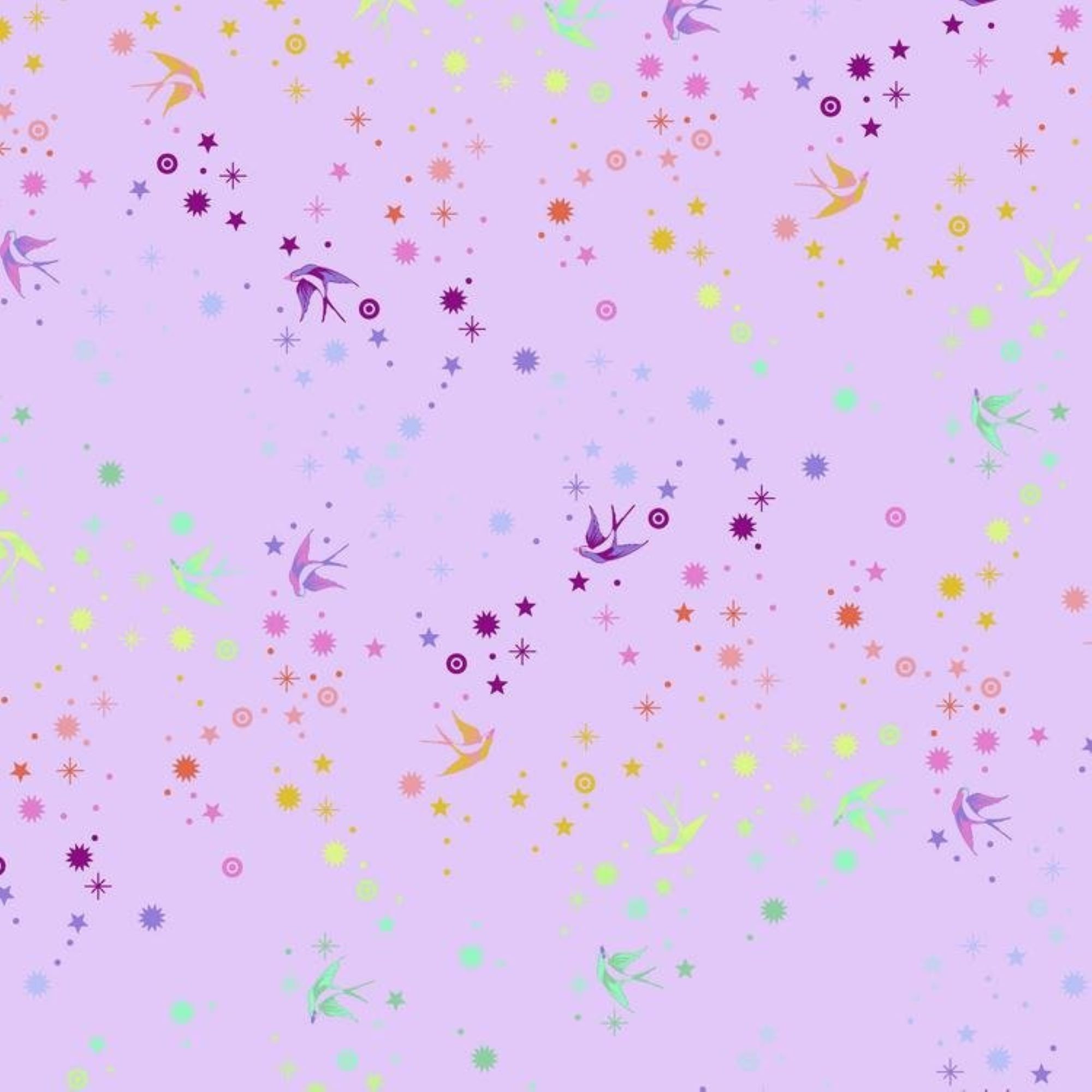 True Colours Fairy Dust Lavender - Tula Pink - PER QUARTER METRE True Colours Fairy Dust Lavender - Tula Pink - PER QUARTER METRE
