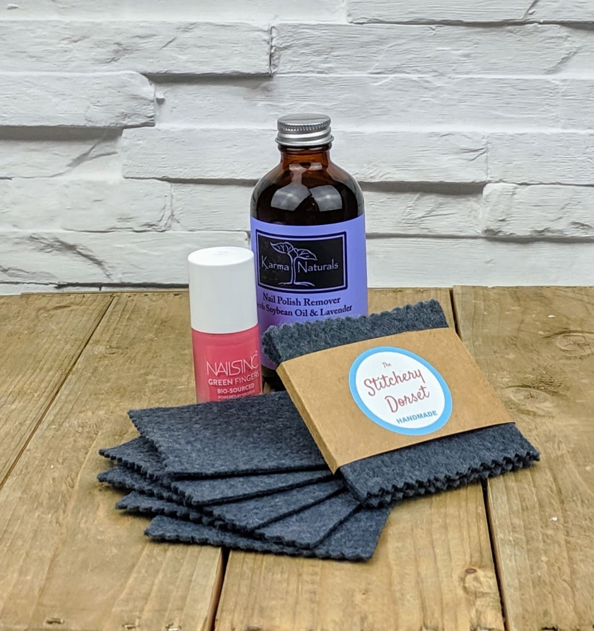 Reusable Nail Polish Remover Pad. Pack of 5 Charcoal Grey Etsy