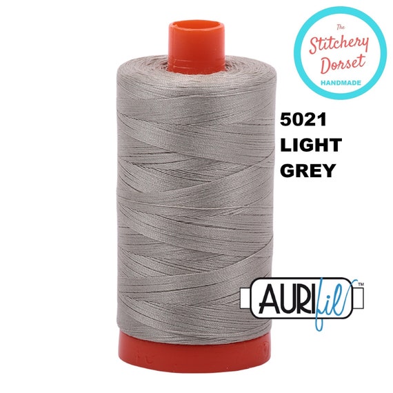 Aurifil Cotton Mako 5021 Light Grey 50wt Aurifil Cotton Mako 5021 Light Grey 50wt