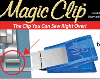 Taylor Seville Magic Clip, Pack of 12, EXTRA SMALL. 1/4 Inch Markings on  the Top of Each Clip. Sew Over Stainless Steel Sewing Sewing Clips 