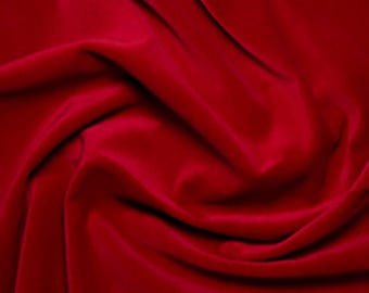 Tela de terciopelo de algodón, color rojo vino. Ancho: 112 cm (44 pulgadas), Gramaje: 225 g/m², se vende por medio metro. Envío gratuito dentro del Reino Unido.