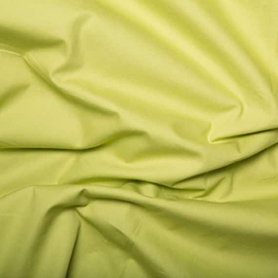Chartreuse Cotton Poplin Fabric, 115cm (45") wide, 130 gsm  - Free UK Postage, Premium Cotton Fabric