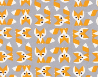Organic Cotton Fabric, 'Fox from Favourites by Ed Emberley' Cloud9 Quilters Cotton - Free UK Postage, Modern Organic Cotton, Cloud Nine