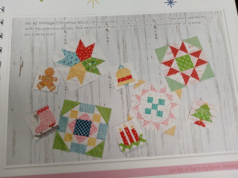 Vintage Christmas Book by Lori Holt. Bee in My Company. Etsy UK