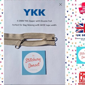 YKK Zipper Repair Kit Solution Long Pull Zipper Heads - 4.5mm Loose Sliders/ pulls - Choice of Brights, Neutrals, or Mix (10pc Brights - Neutrals)