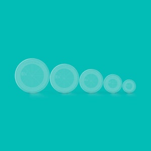 Creative Grids Rotary Cutting Circle Set CGRCRCL. 5 Rulers 2.5&quot;, 3.5&quot;, 4.5&quot;, 5.5&quot; and 6.5&quot; in diameter. Original Non-Slip + Embedded Gripper