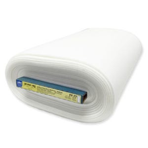 Peut inclure: Un rouleau blanc d'interfaçage thermocollant Pellon FF-77 pour les projets d'artisanat et de couture. L'étiquette indique "Pellon Fusible Web Interfacing, Stabilizer, Medium Weight, 20" x 25", FF-77".