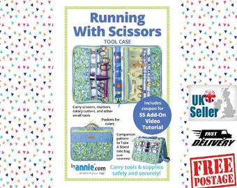 ByAnnie Running With Scissors, Tool Case  Pattern PBA272. Clear concise instructions. Sewing Pattern. Zip Up Case for Sewing / Craft Tools