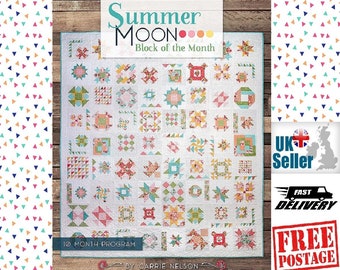 Summer Moon Book Carrie Nelson of Miss Rosie's Quilt Company for It's Sew Emma #ISE-927