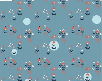 Modern Meadow From Modern Love By Monaluna Fabrics - 100 % Organic Cotton Poplin Fabric, Modern Organic Cotton by Monaluna