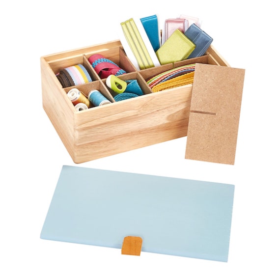 Wooden Sewing Box From Prym. 612576NN. Craft Storage Box With Four  Removable Partitions. 25x15x9cm. Beautiful Rubber Wood Sewing Box -   Canada