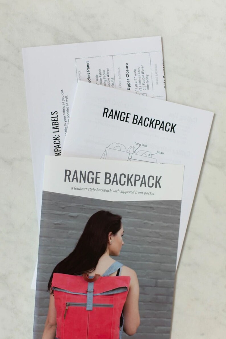 Range Backpack Bag Sewing Pattern by Noodlehead. Foldover - Etsy