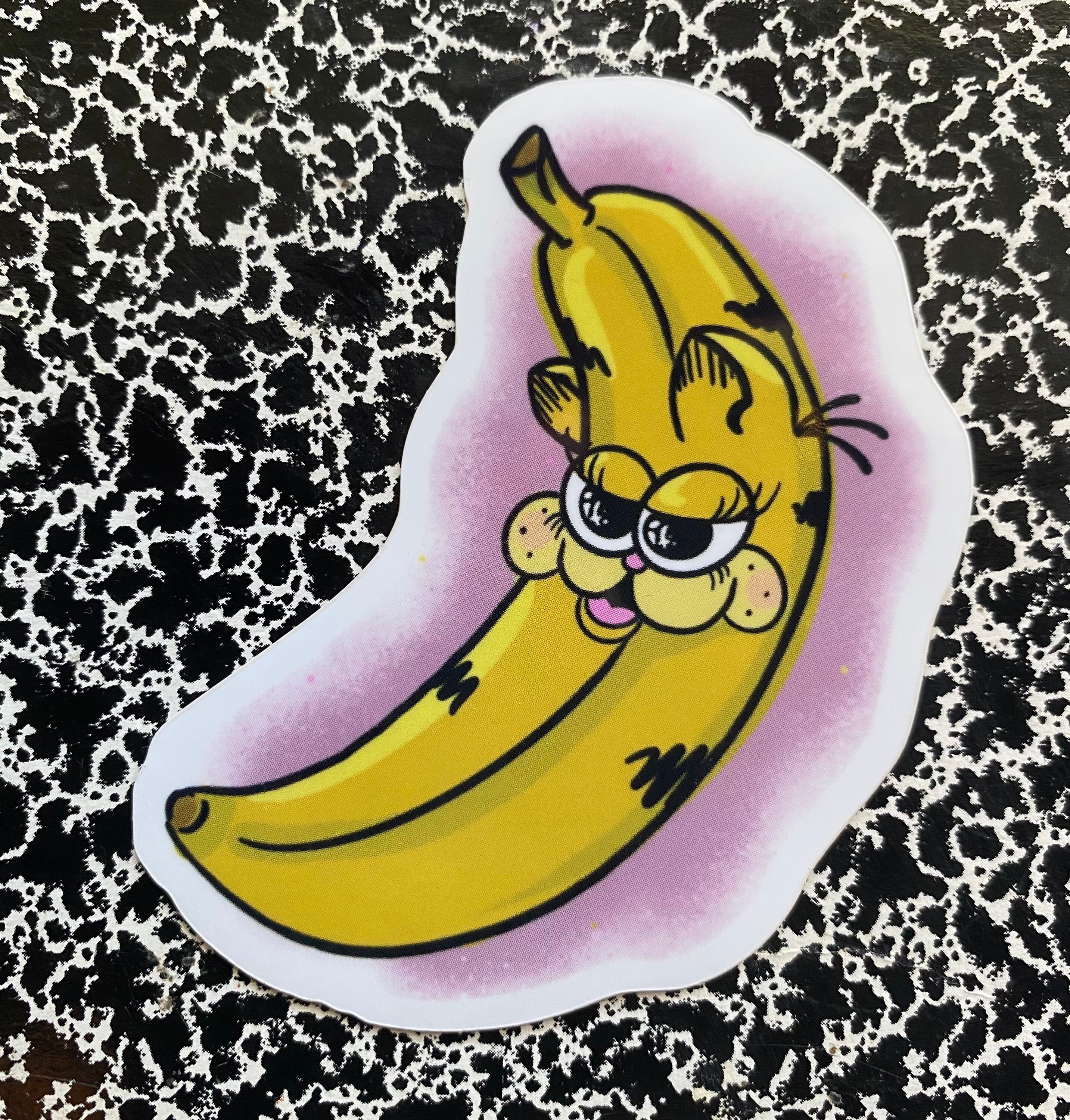 Banana Cutie Fruity GARF Garfield Sticker - Etsy Banana Cutie Fruity GARF Garfield Sticker - Etsy