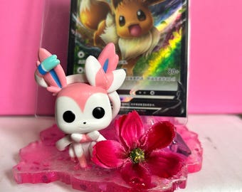 Sylveon resin card display holder