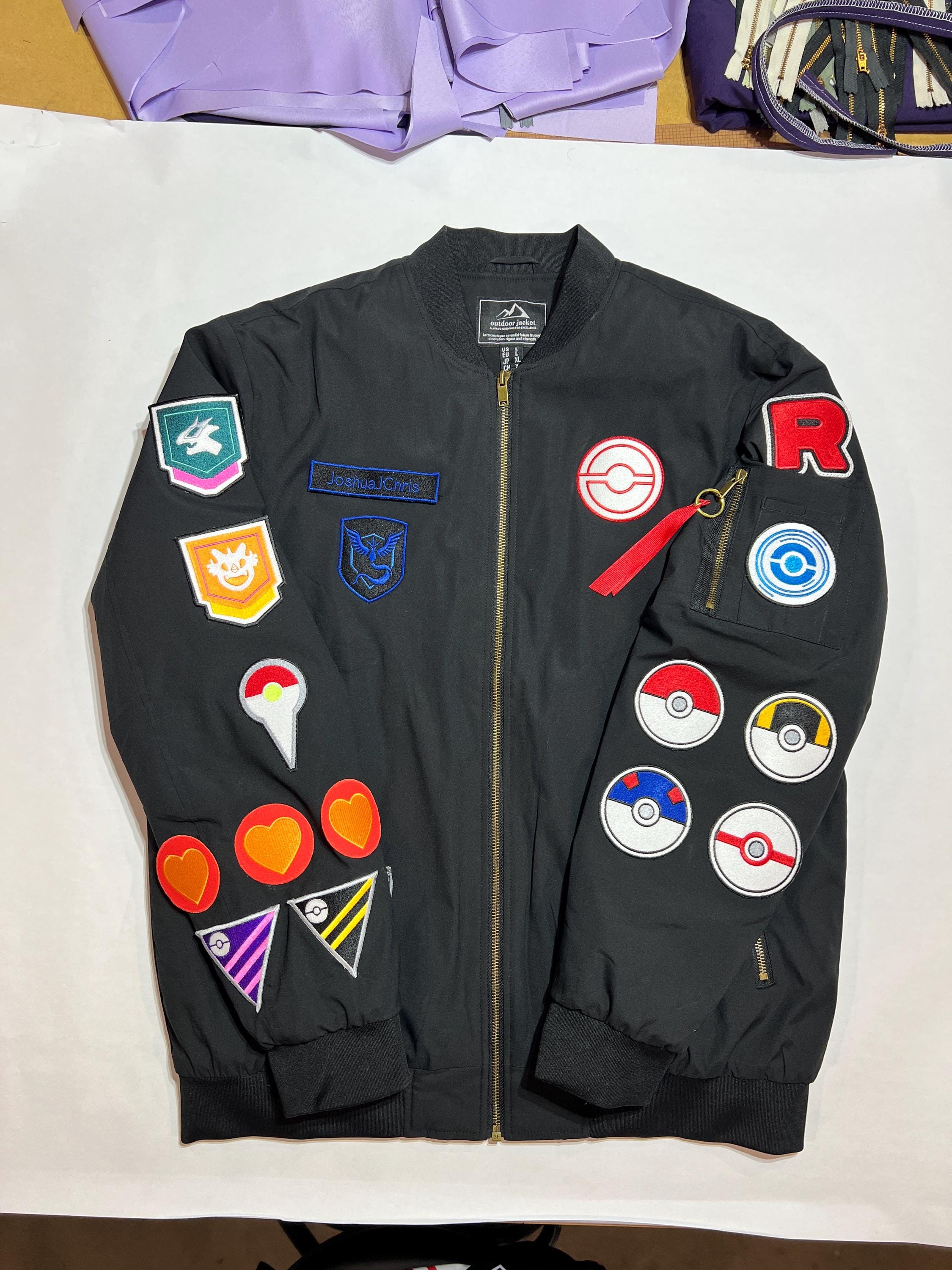 Level 50 Pokemongo Jacket With All Embroidered Patches. - Etsy
