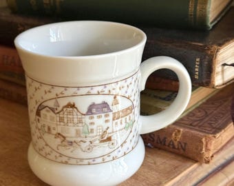 Vintage Horse and Carriage 90s Mug