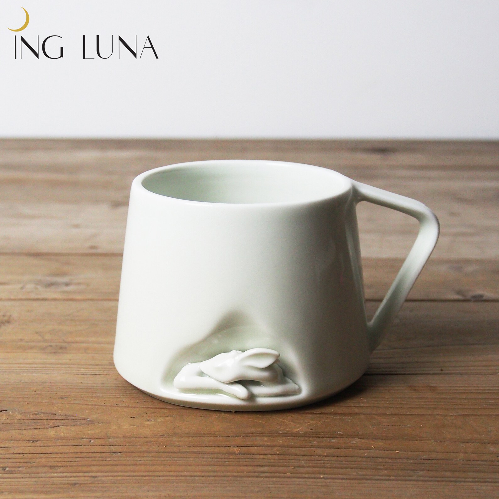 Handmade Japanese Ceramic White Mug Tea Cup Animal Tea Mug Etsy Australia