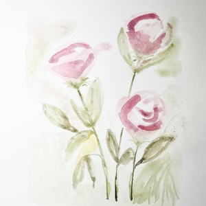 ROSES WATERCOLOR ORIGINAL
