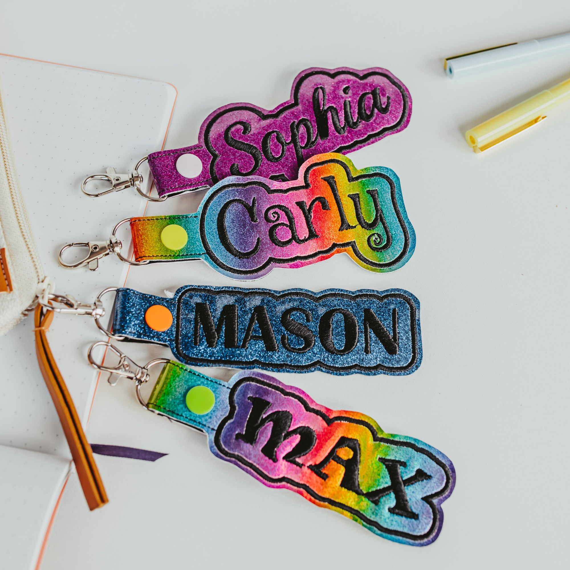 Custom Name Keychain Personalized Gift for Kids Backpack Etsy